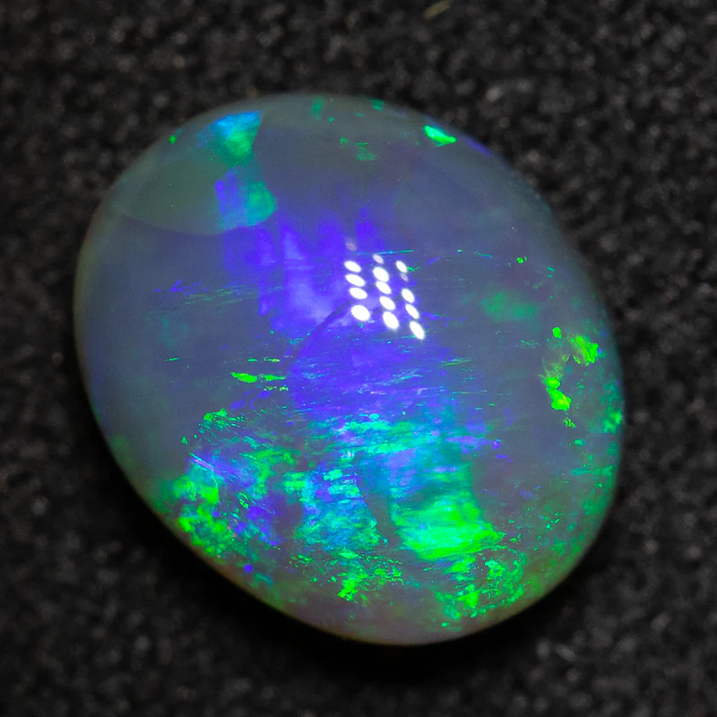 1.59 ct dark crystal opal 8.6x7.2x4.3mm - Image 2