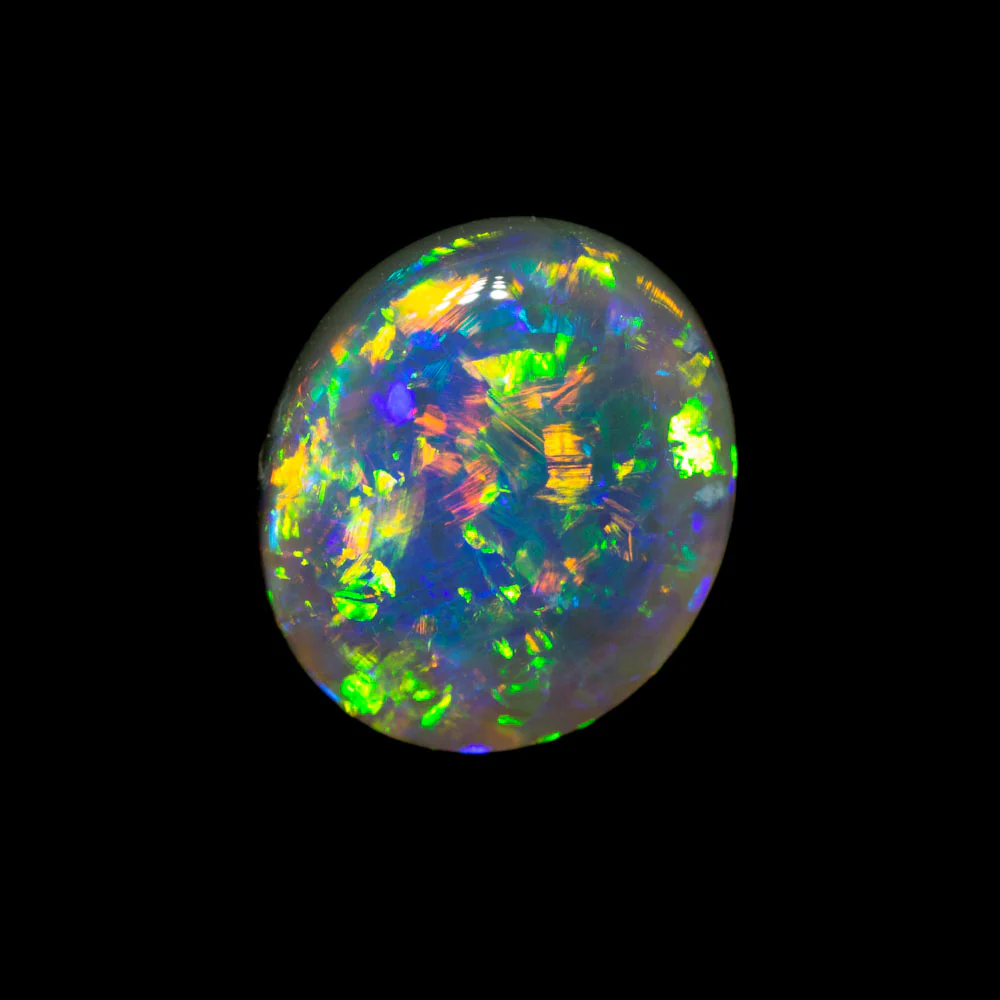 1.59 ct gem dark opal 8.8x7.6x3.7mm - Image 2