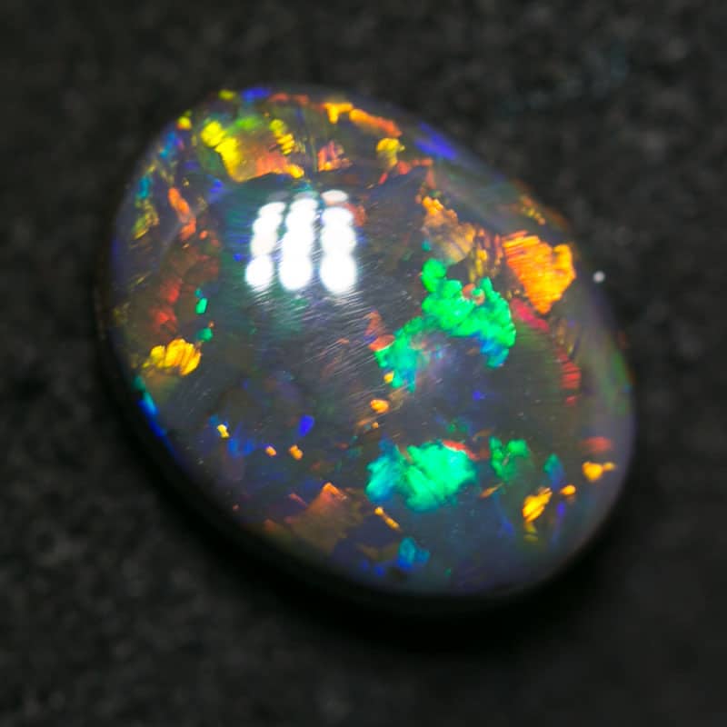 1.60 ct black opal 9x7x3.5mm - Image 2