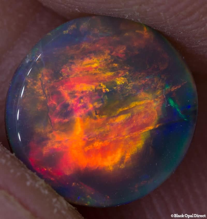 1.60 ct black opal gem color 10x9.5x2.5mm - Image 4