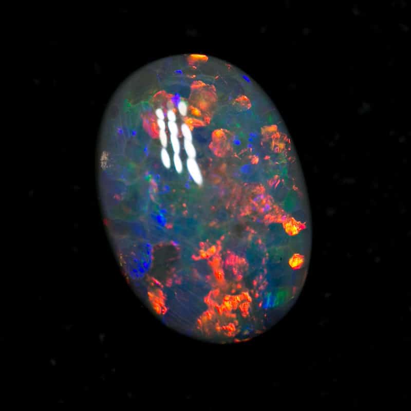 1.60 ct dark opal 9x7x3.5mm - Image 2