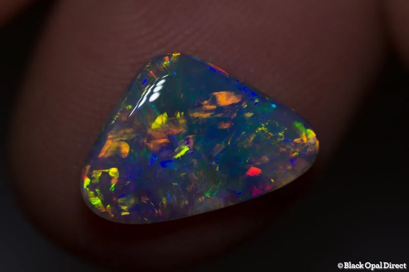 1.60 ct semi black opal 14x9x2mm - Image 2