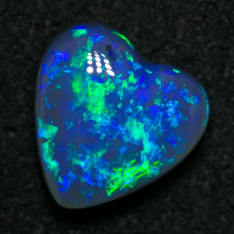 1.61 ct black opal heart 8.5x8x4mm - Image 3