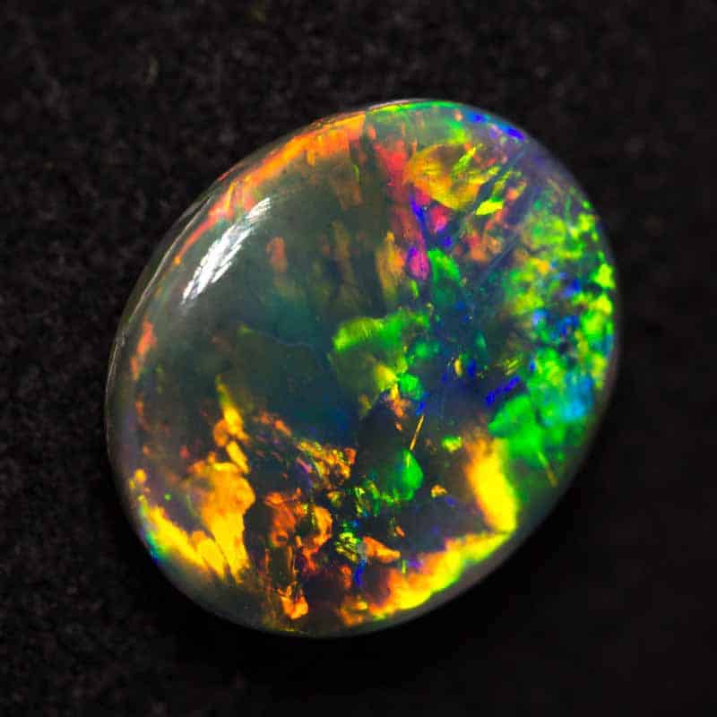1.61 ct gem black opal 9.5x8x3mm - Image 4