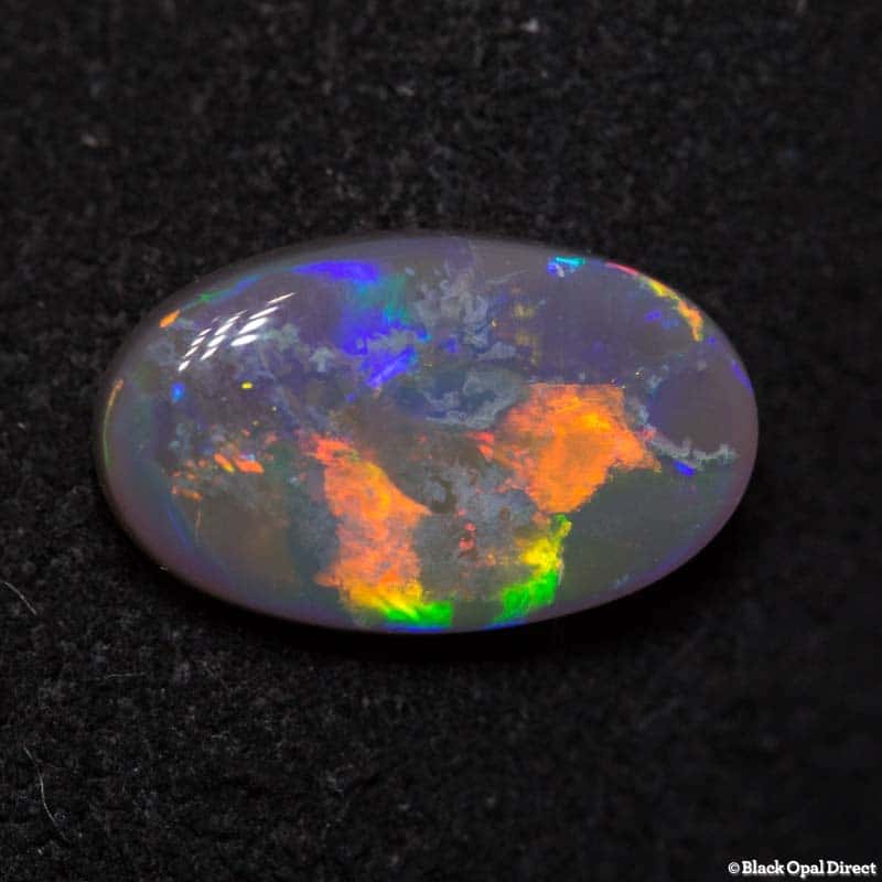 1.61 ct semi black opal 11x7.5x2.5mm - Image 2