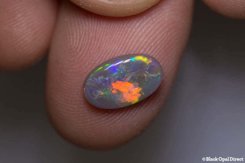 1.61 ct semi black opal 11x7.5x2.5mm - Image 3