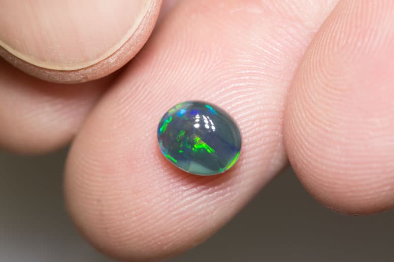 1.62 ct black opal 8x7x4.5mm - Image 2