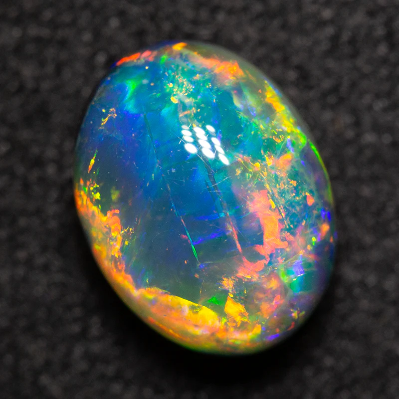 1.62 ct gem black opal 8.4x6.5x4.9mm - Image 3
