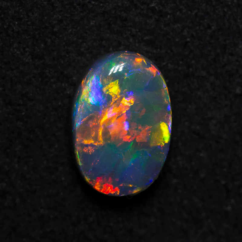 1.62 ct gem black opal 9x6.2x4.1mm - Image 3