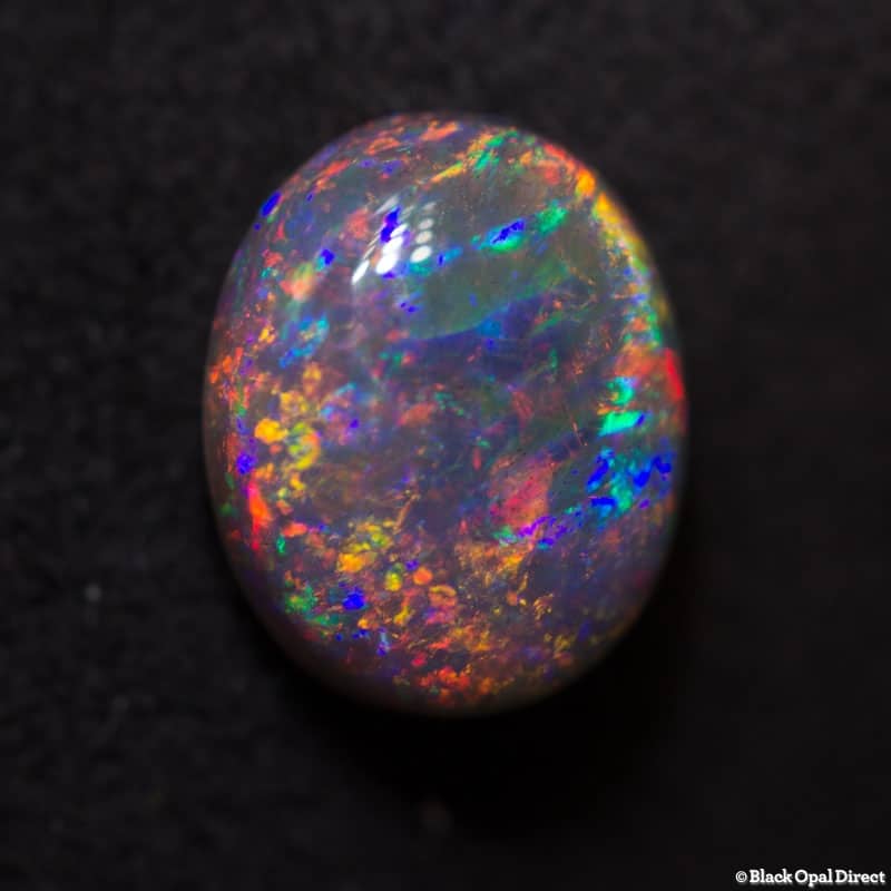 1.62 ct gem black opal 9x7.2x4mm - Image 2