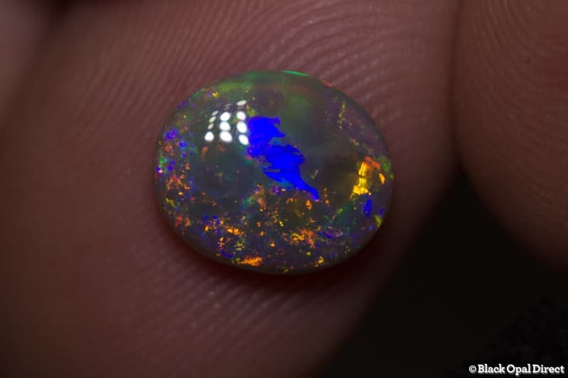 1.63 ct semi black opal 10x8x3mm - Image 2