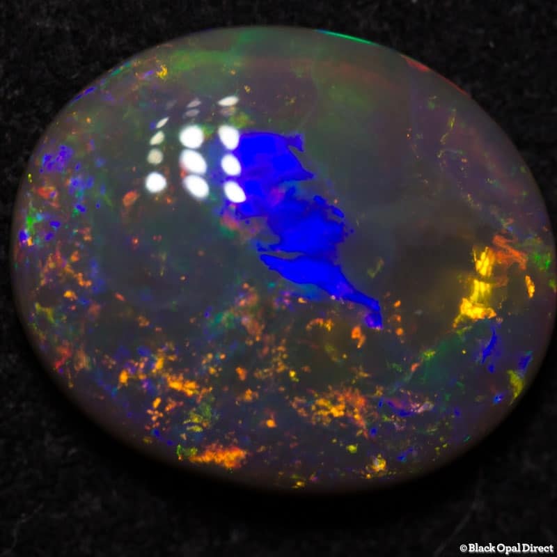 1.63 ct semi black opal 10x8x3mm - Image 3