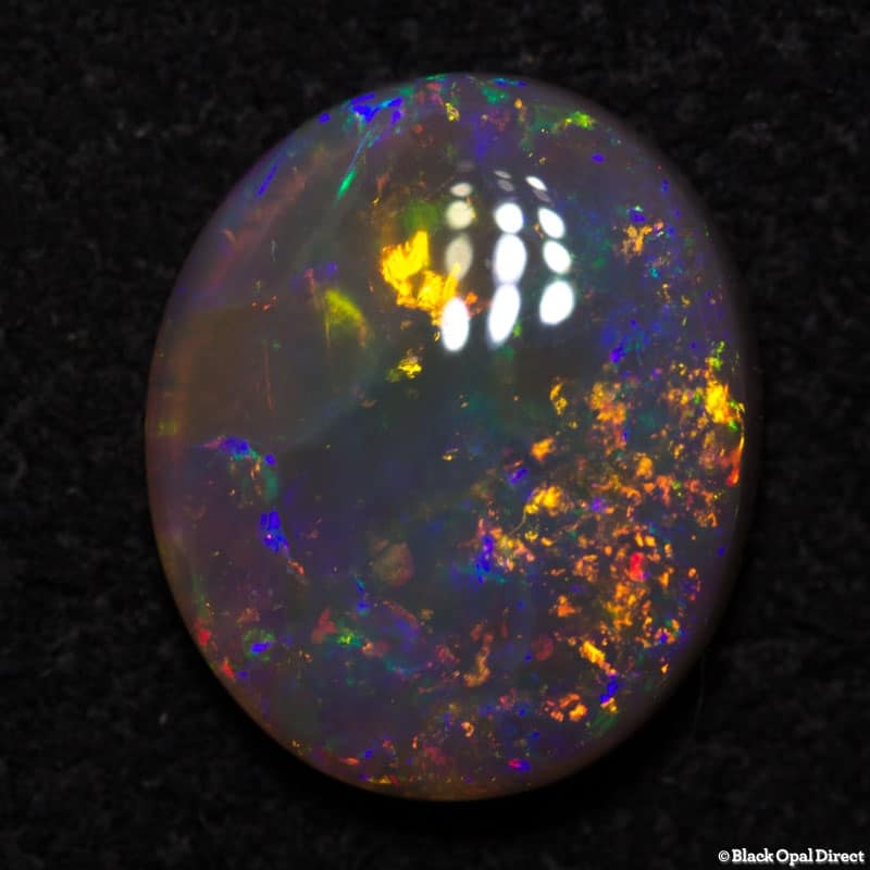 1.63 ct semi black opal 10x8x3mm - Image 4