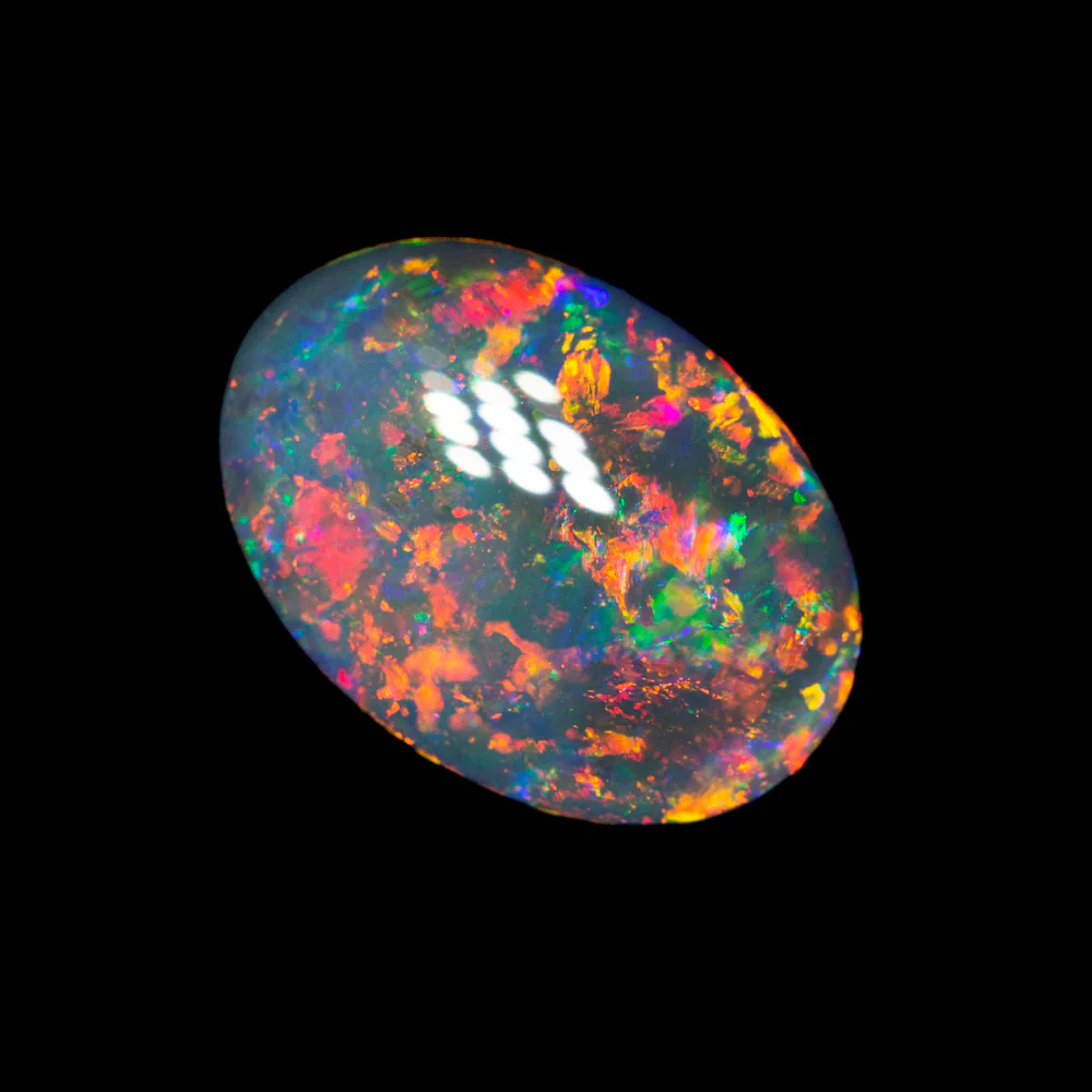 1.64 ct gem black opal 9.6x6.9x3.9mm - Image 2