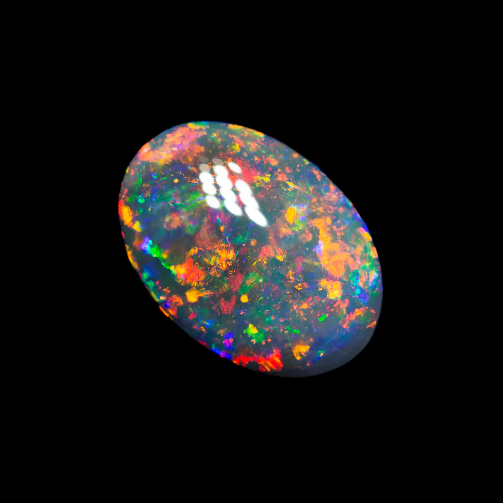 1.64 ct gem black opal 9.6x6.9x3.9mm - Image 4