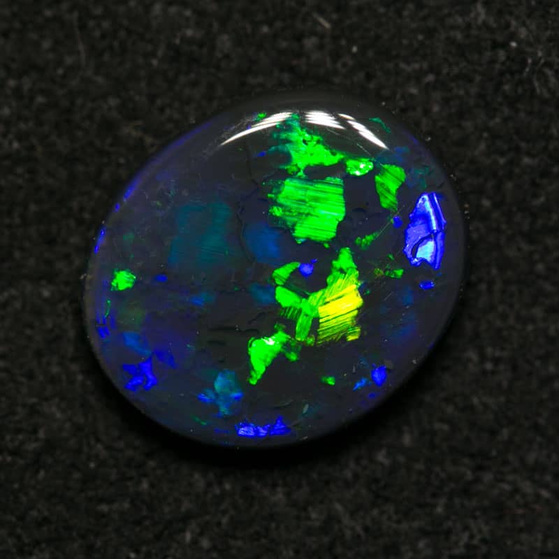 1.65 ct gem black opal 10x8.5x3mm - Image 3