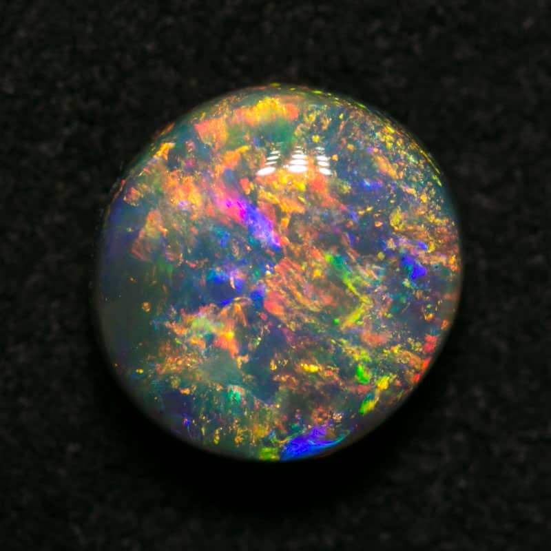 1.65 ct gem black opal 7.5x7x5mm - Image 2