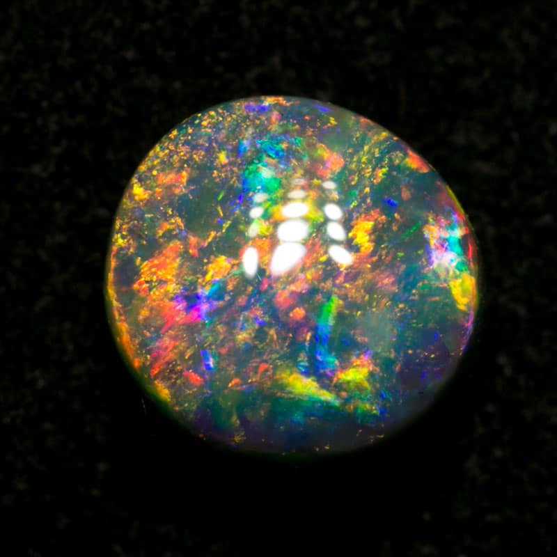 1.65 ct gem black opal 7.5x7x5mm - Image 3