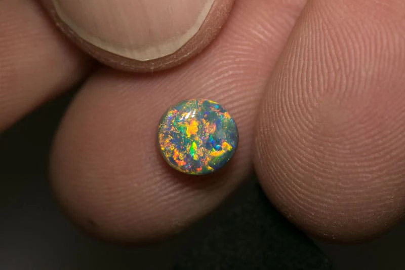 1.65 ct gem black opal 7.5x7x5mm - Image 4