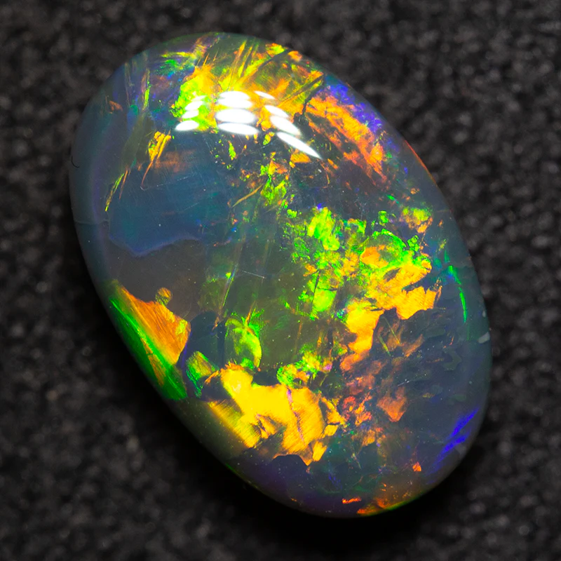 1.65 ct gem black opal 9.5x6.5x3.5mm - Image 3