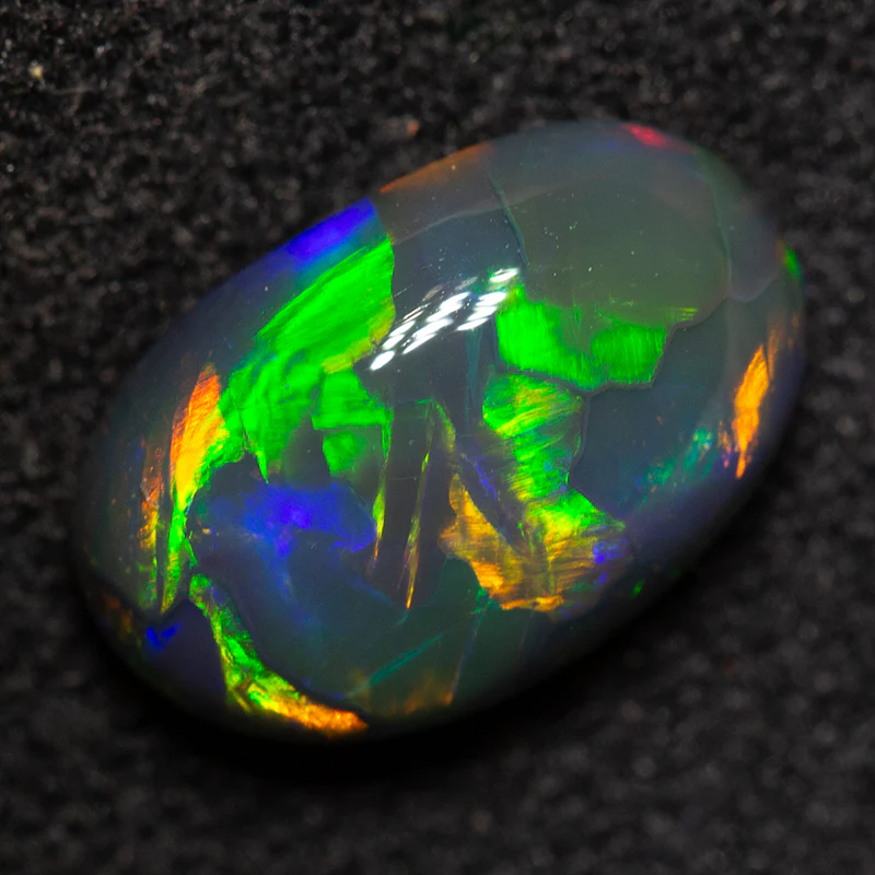 1.65 ct gem black opal 9.5x6.5x3.5mm - Image 4