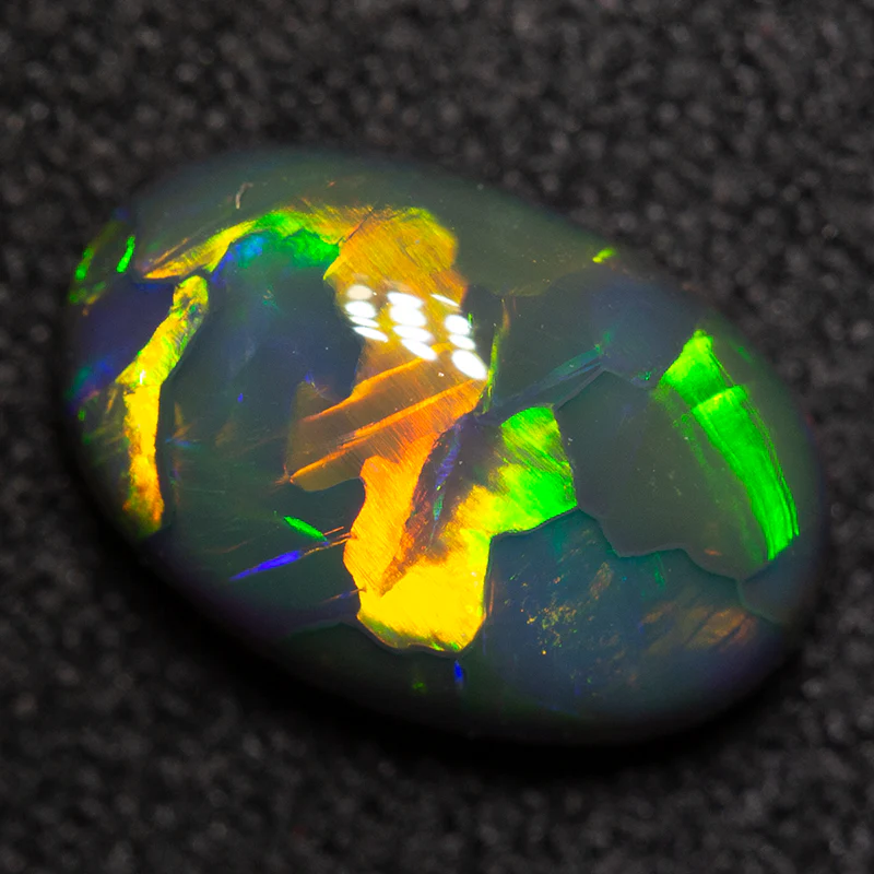 1.65 ct gem black opal 9.5x6.5x3.5mm - Image 5