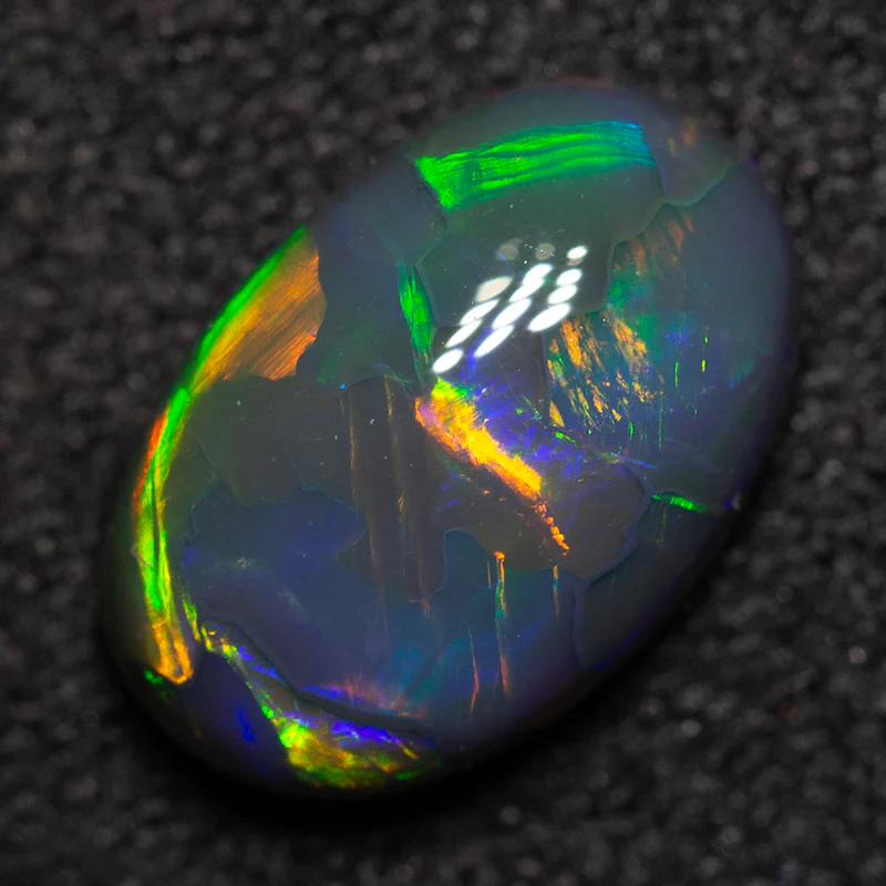 1.65 ct gem black opal 9.5x6.5x3.5mm - Image 6