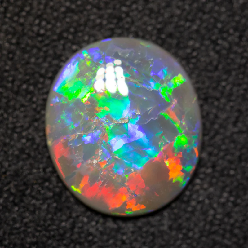1.66 ct dark opal 11.3x9.9x2.3mm - Image 2