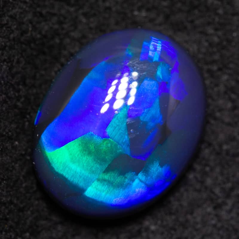 1.66 ct gem black opal 9.7x7.5x3.3mm - Image 2