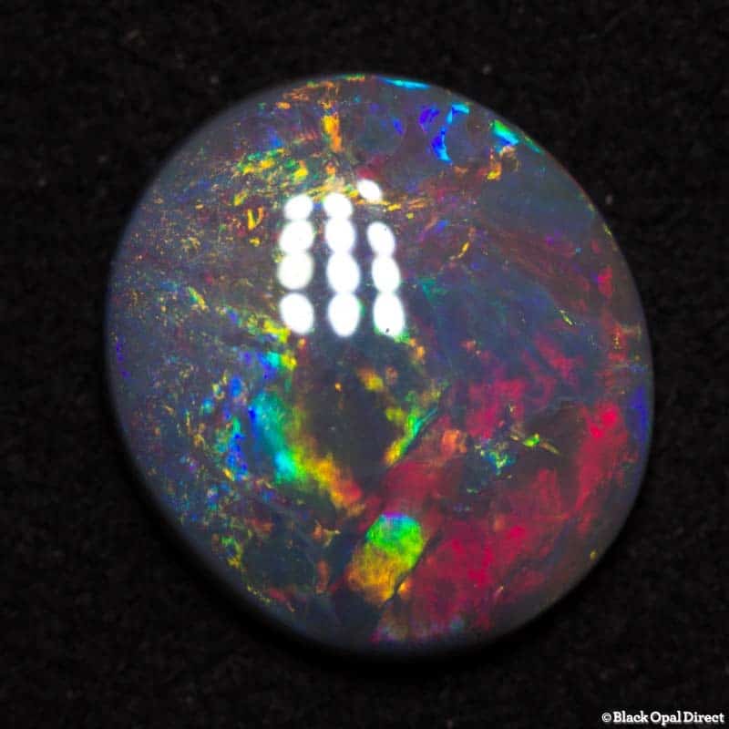1.67 ct semi black opal 10x9x2.5mm DAVE C - Image 3