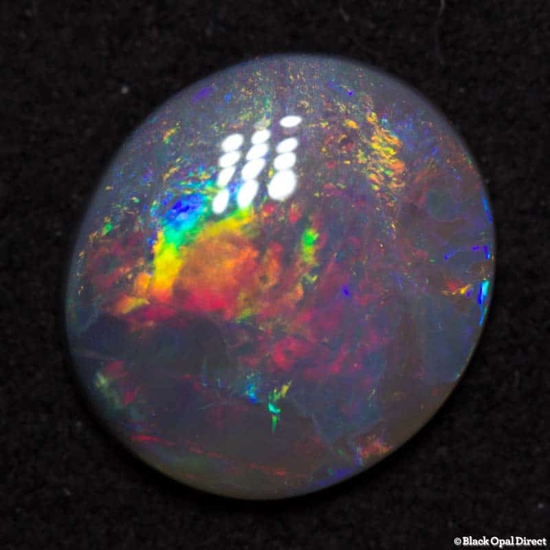 1.67 ct semi black opal 10x9x2.5mm DAVE C - Image 4