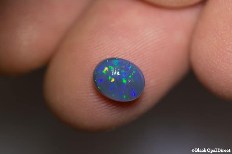 1.67 ct semi black opal 8x6.5x4.5mm - Image 3