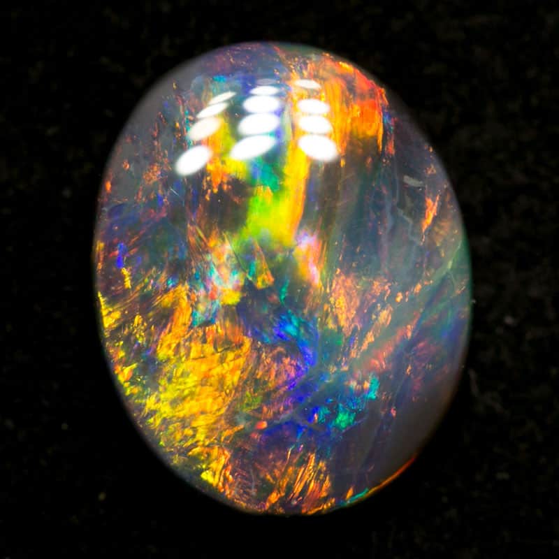 1.68 ct dark opal 10x8x3mm - Image 4