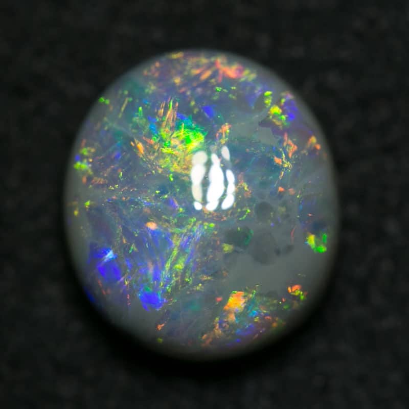 1.68 ct dark opal 8x7x4.5mm - Image 2