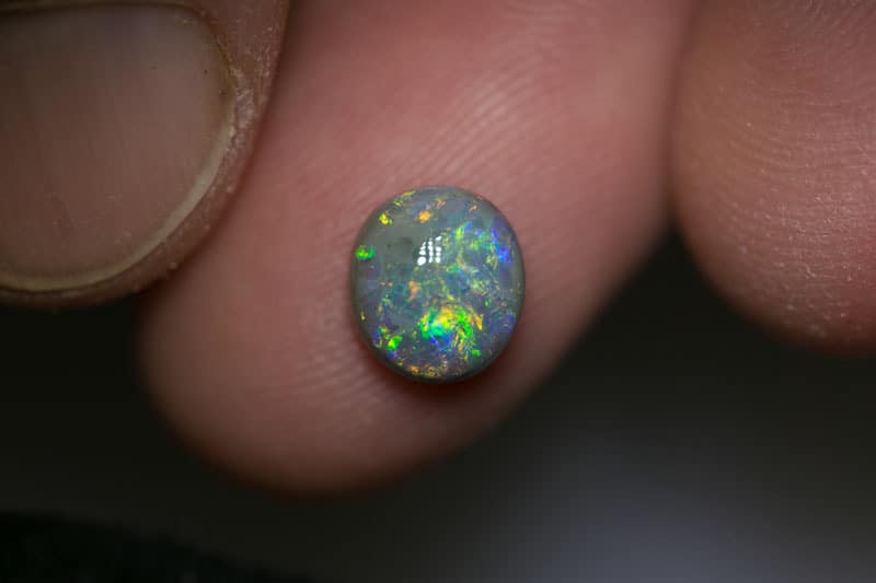 1.68 ct dark opal 8x7x4.5mm - Image 4