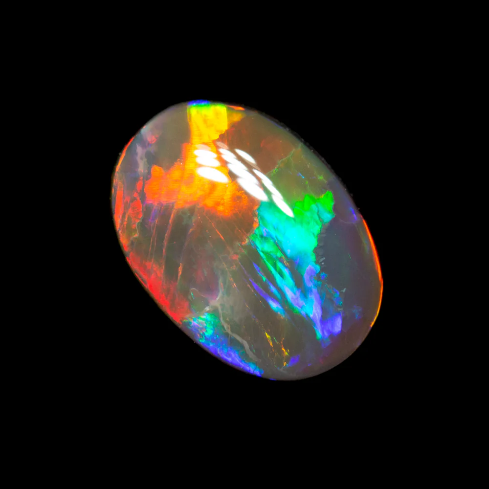 1.68 ct gem black opal 9.2x6.8x4.2mm - Image 2
