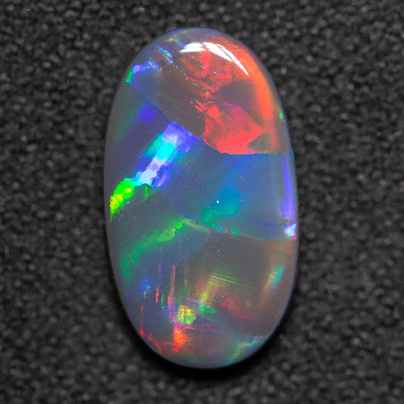 1.69 ct gem black opal 12x7x2.5mm - Image 2