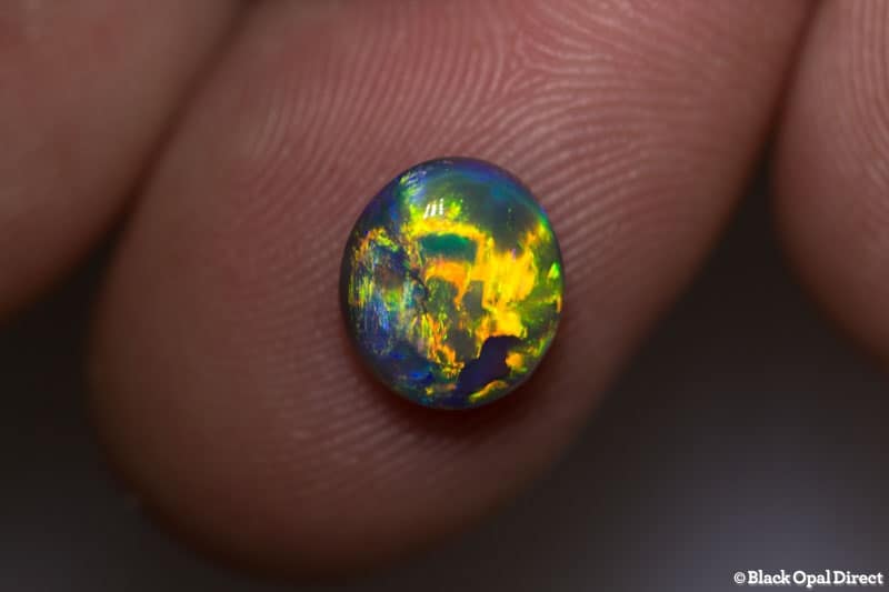 1.70 ct black opal gem 9x8x4mm - Image 2
