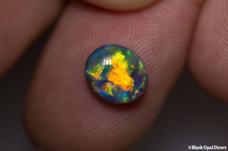 1.70 ct black opal gem 9x8x4mm - Image 3