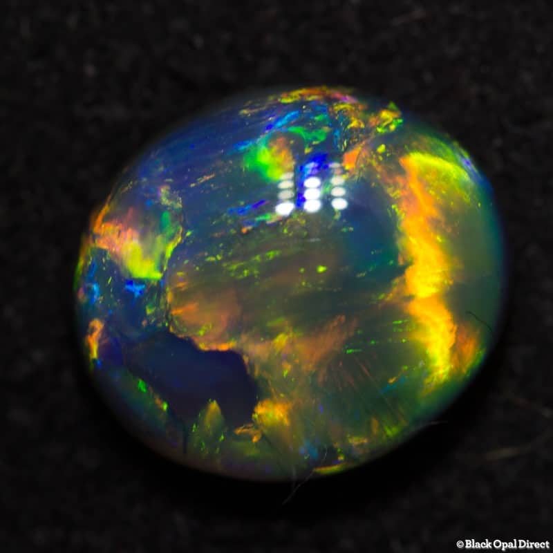 1.70 ct black opal gem 9x8x4mm - Image 5