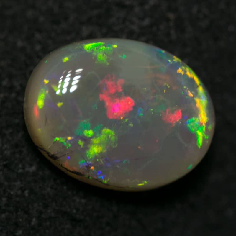 1.70 ct dark crystal opal 9x7x3mm - Image 2