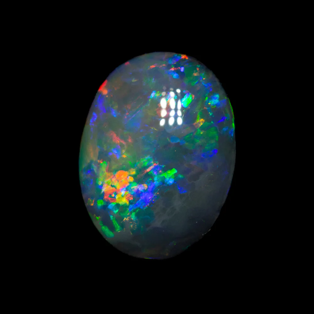 1.70 ct gem black opal 9.6x7.2x3.8mm - Image 3
