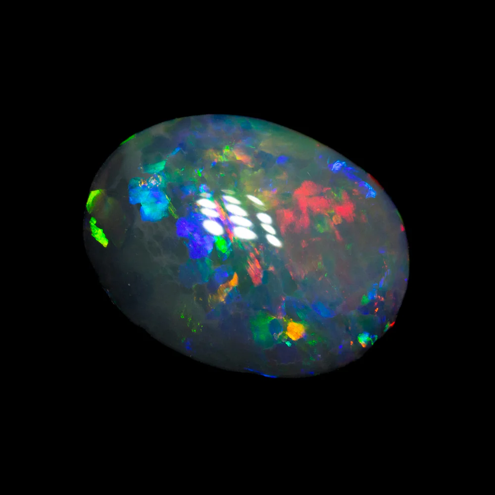 1.70 ct gem black opal 9.6x7.2x3.8mm - Image 4