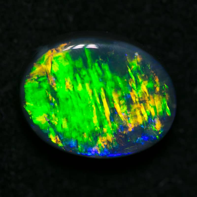 1.70 ct gem black opal 9x7x3.5mm - Image 4