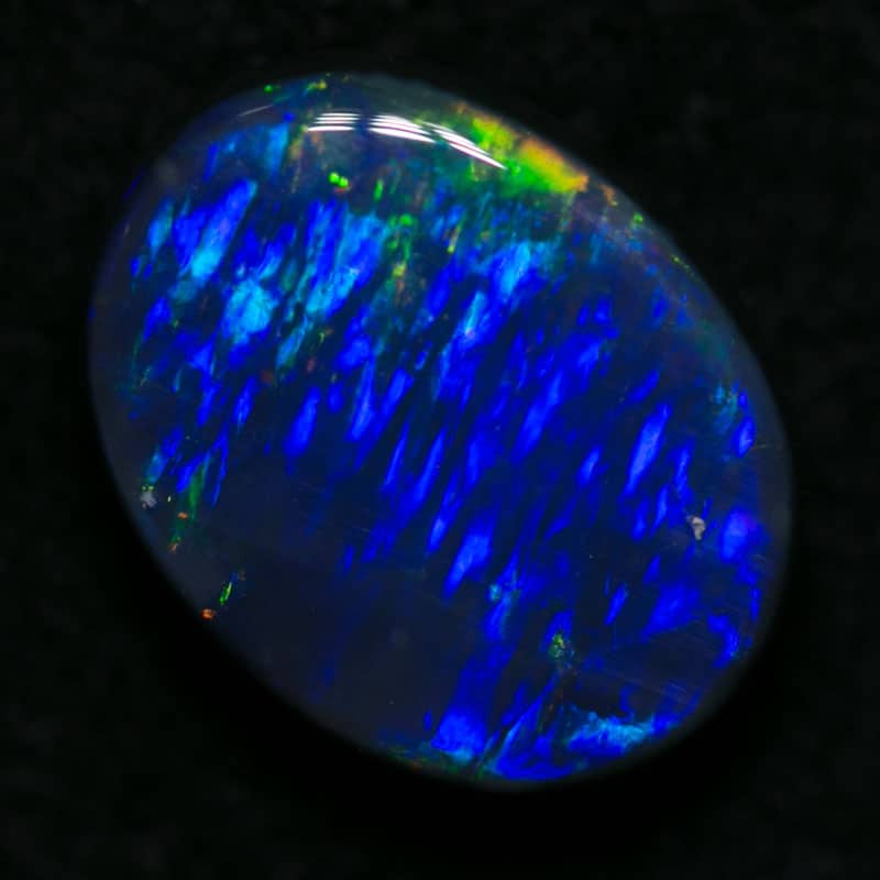 1.70 ct gem black opal 9x7x3.5mm - Image 6
