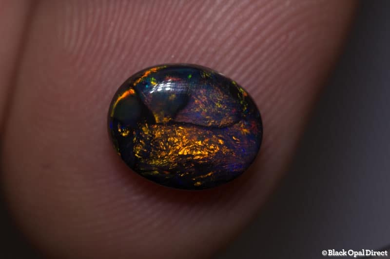 1.71 ct black opal 9.5x8x4mm - Image 3