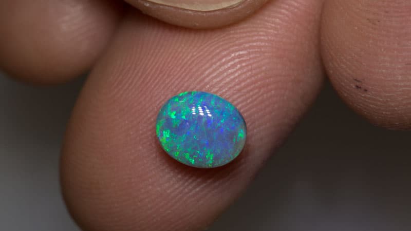 1.71 ct dark opal 8x6.5x4.5mm - Image 2