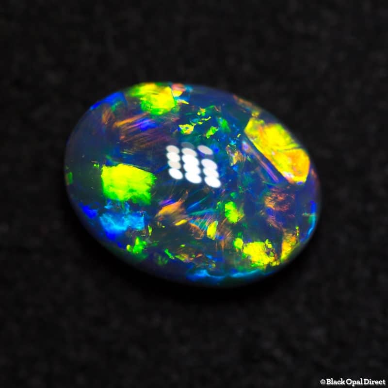 1.71 ct gem black opal 9.5x7x4mm - Image 4