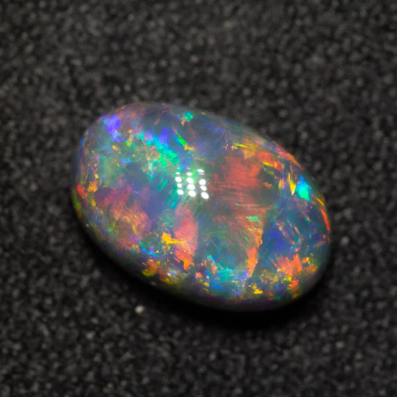 1.71 ct gem black opal 9x6x5.1mm - Image 3