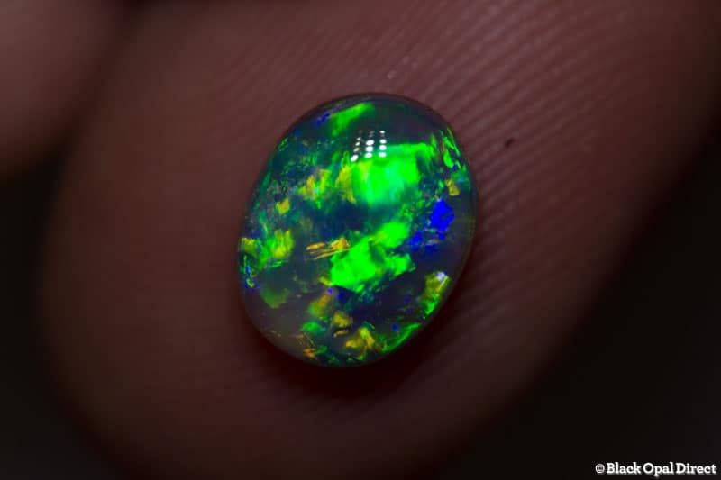 1.71 ct gem black opal 9x7x4mm - Image 2